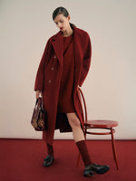 101801 Icon Coat for Women - Dark Red - Max Mara KSA