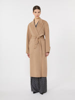 Camel robe coat