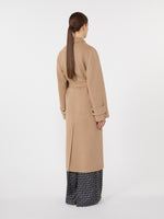 Camel robe coat