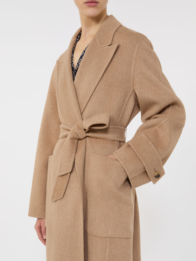 Camel robe coat