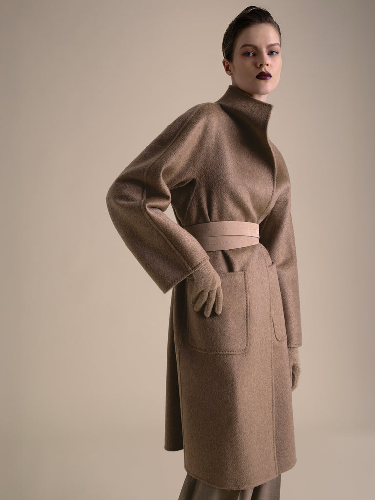 Midi cashmere cardigan coat