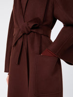Ludmilla Icon Coat for Women - Brown Bordeaux - Max Mara KSA