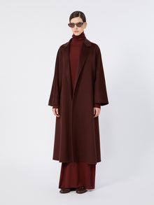 Ludmilla Icon Coat for Women - Brown Bordeaux - Max Mara KSA