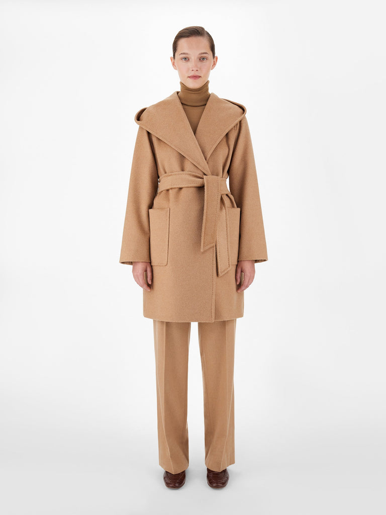Camel robe coat