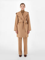 Camel robe coat