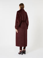Long wool and alpaca coat
