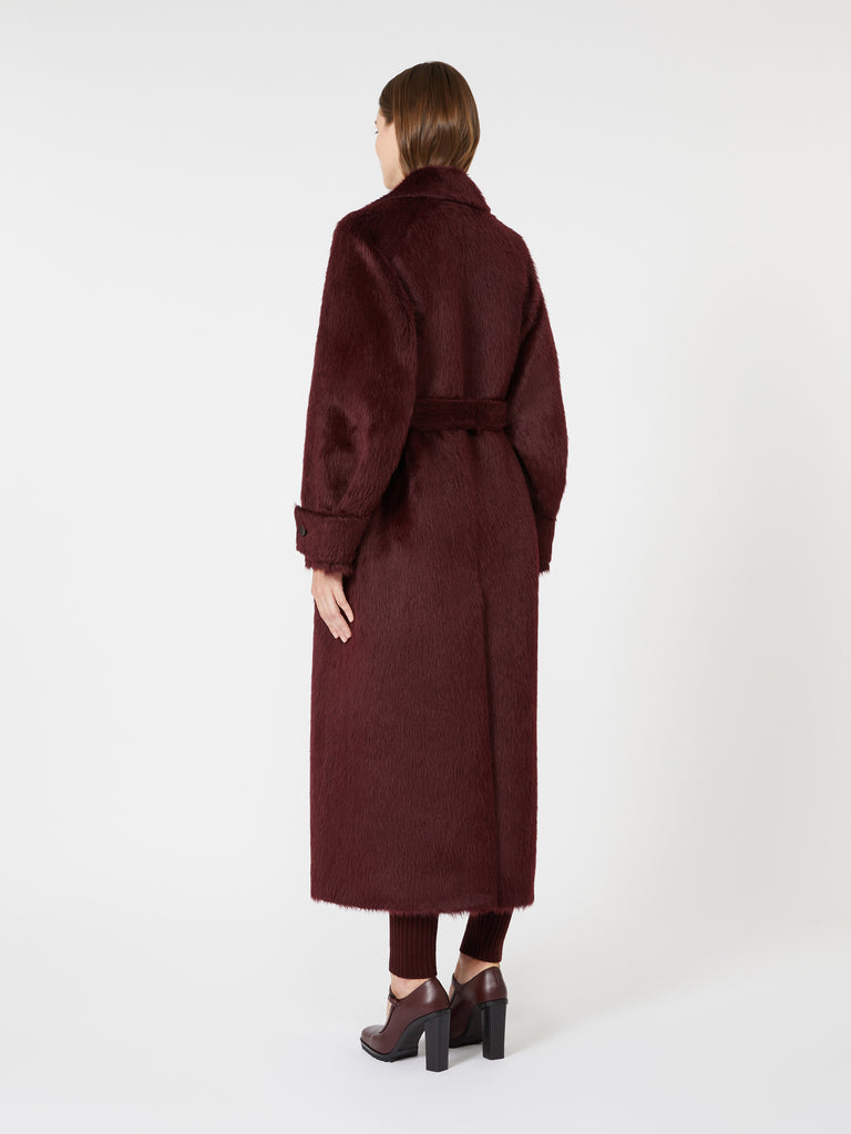 Long wool and alpaca coat
