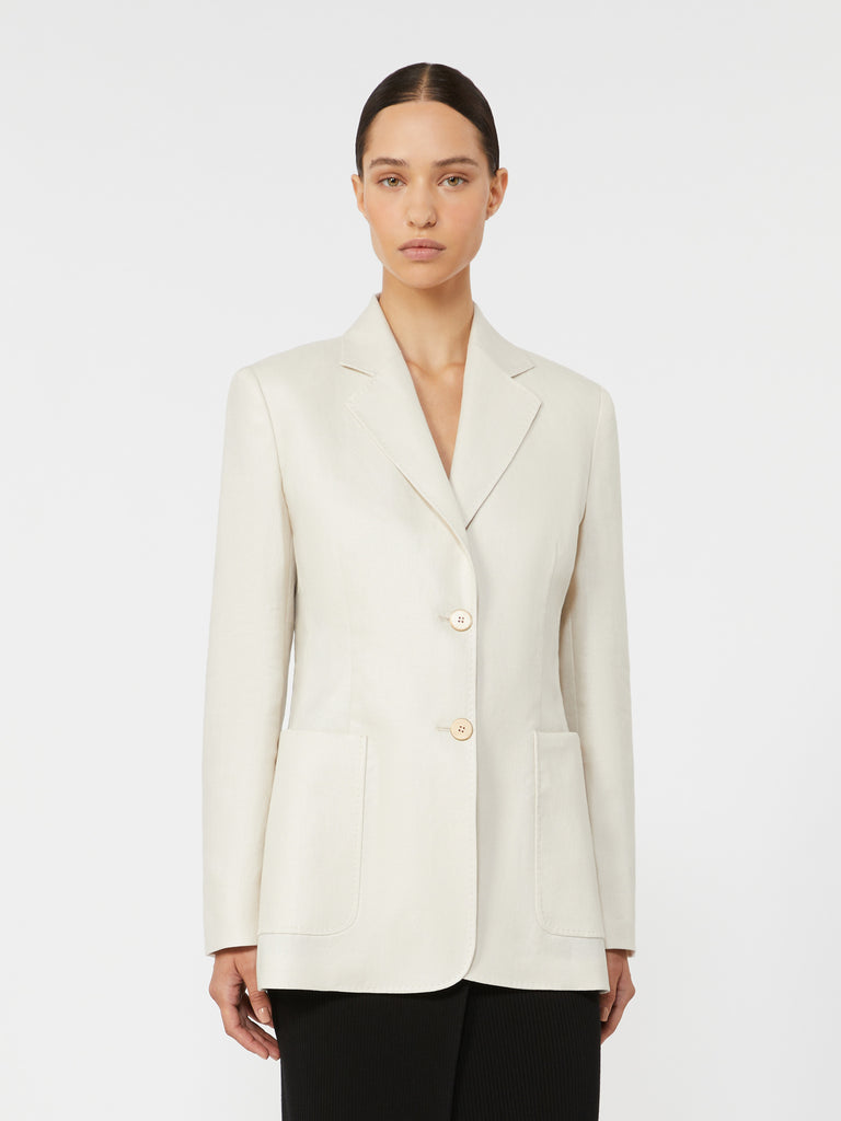 max mara pure linen blazer