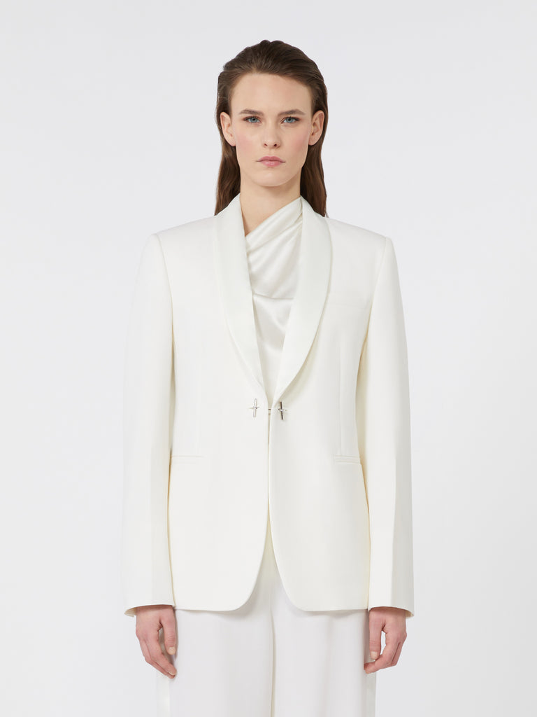 Gabardine wool blazer