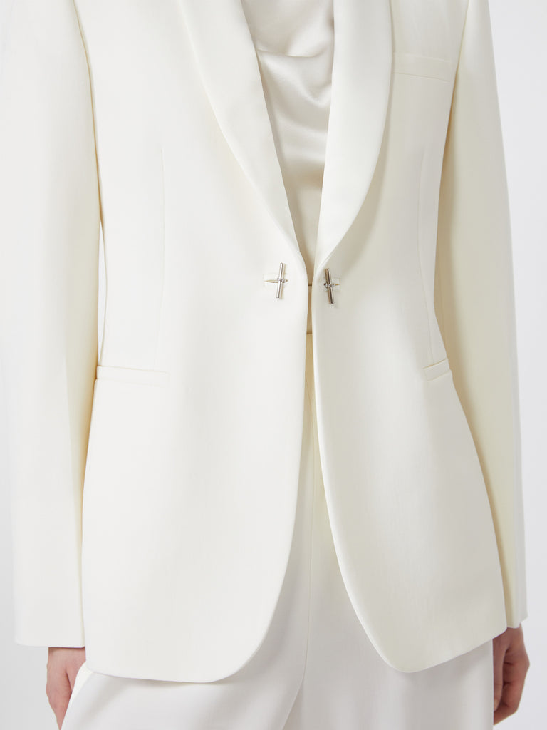 Gabardine wool blazer