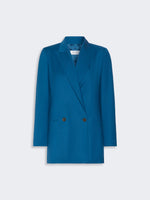 Woollen Cloth Blazer for Women - Navy - Max Mara KSA