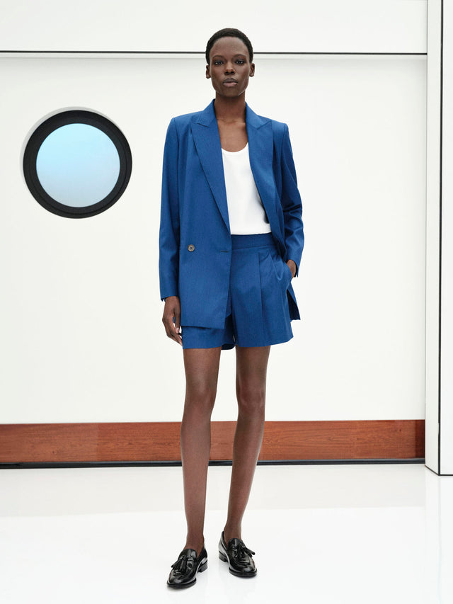 Woollen Cloth Blazer for Women - Navy - Max Mara KSA