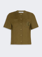 max mara stretch cotton canvas jacket for women