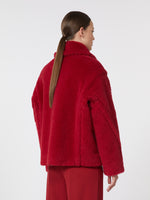 Cropped Teddy coat in alpaca and wool