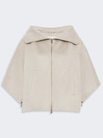 Double Cashmere Cropped Coat for Women - Sand - Max Mara KSA