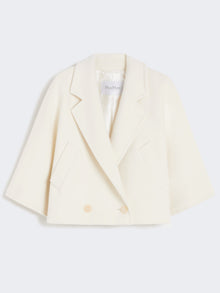 Wool and cashmere cropped jacket