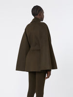 Camel coat with belt