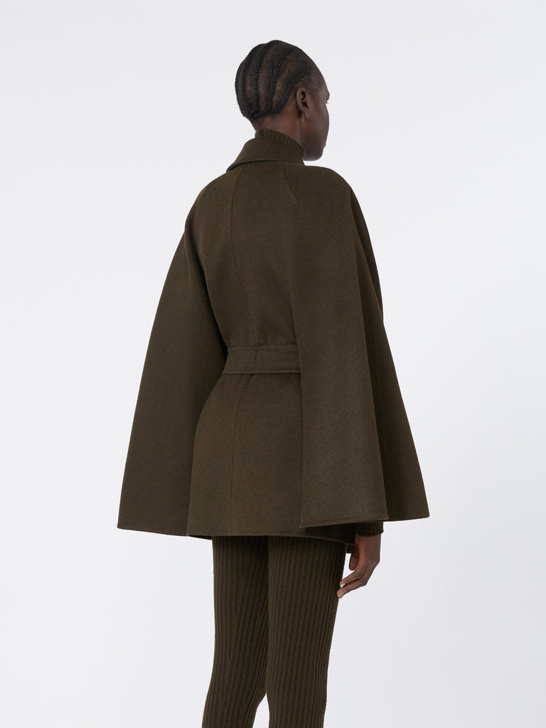 Camel coat with belt