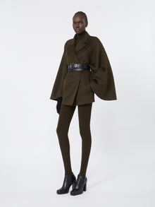 Camel coat with belt
