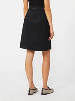 Stretch cotton wrap skirt