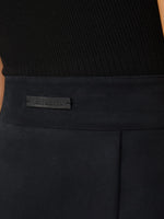 Stretch cotton wrap skirt