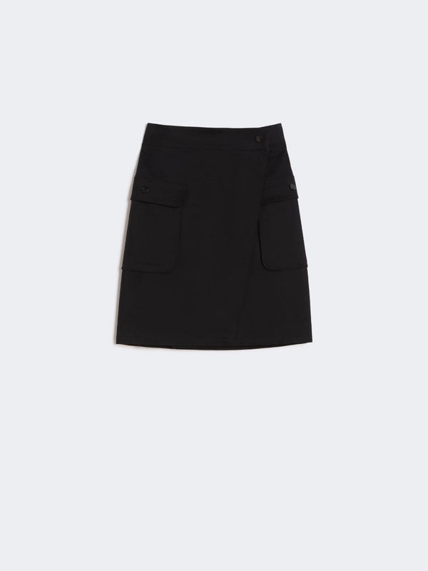 max mara stretch cotton wrap skirt for women