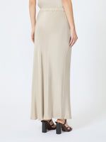 max mara long, silk crêpe de chine skirt for women
