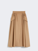 Camel drap skirt