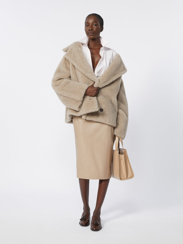 max mara قميص بوبلين مخطط