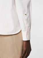 Striped Poplin Shirt for Women - Pink - Max Mara KSA
