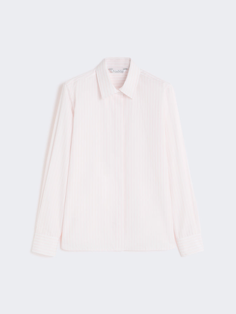 max mara قميص بوبلين مخطط