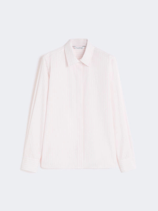Striped poplin shirt