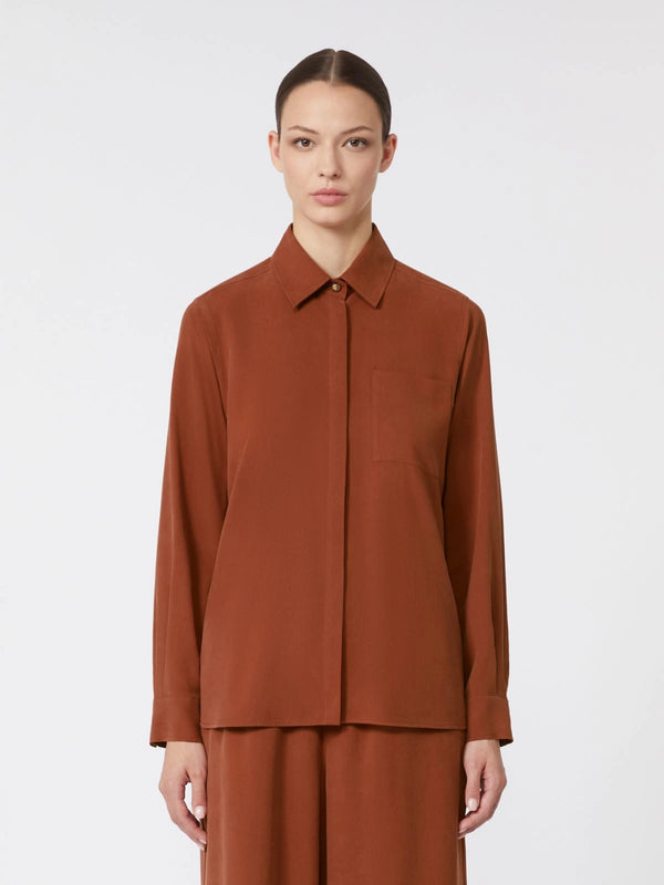 max mara silk canvas shirt for women