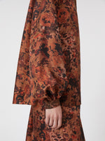Relaxed-fit printed silk shirt