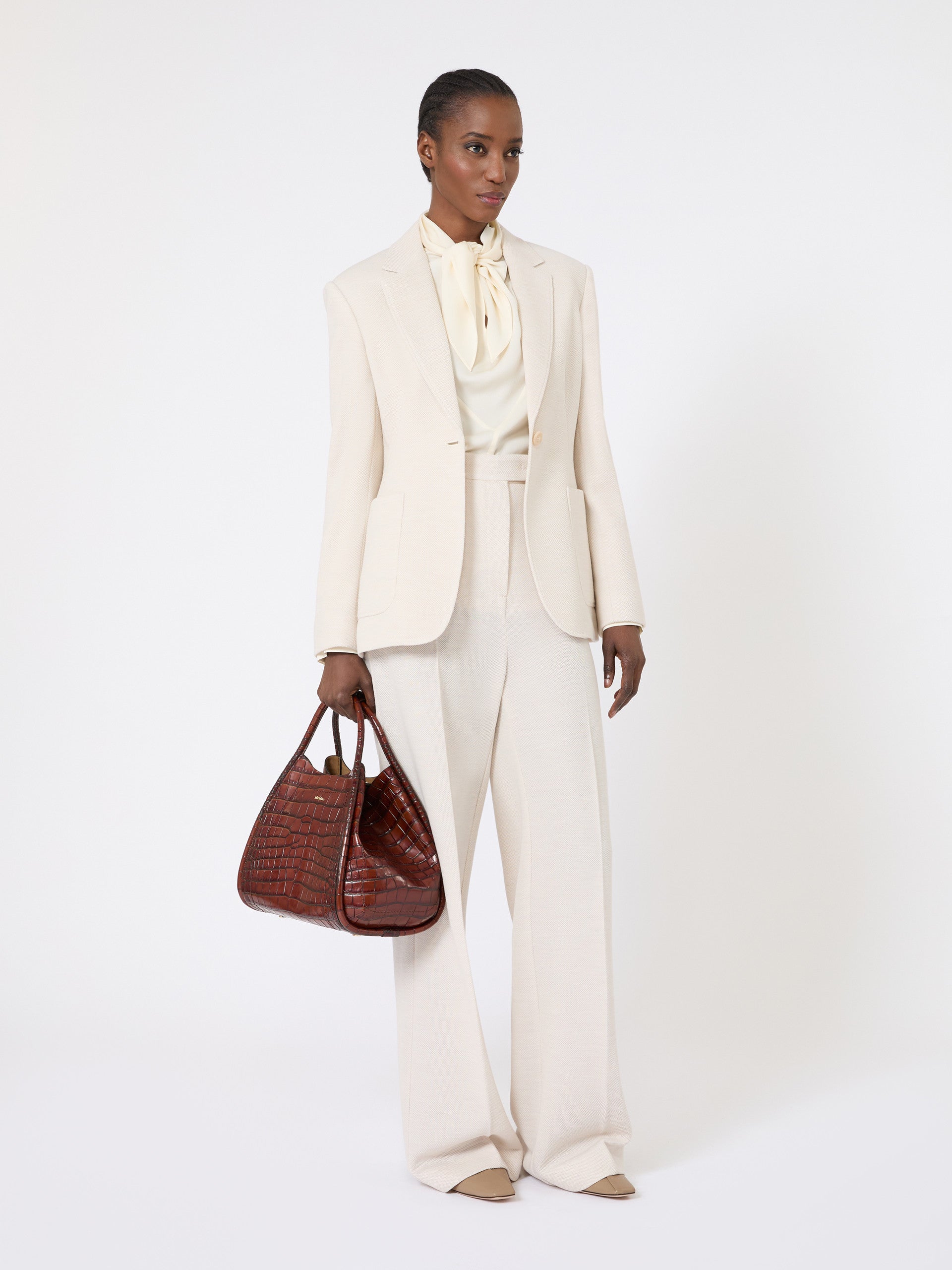 Silk charmeuse blouse