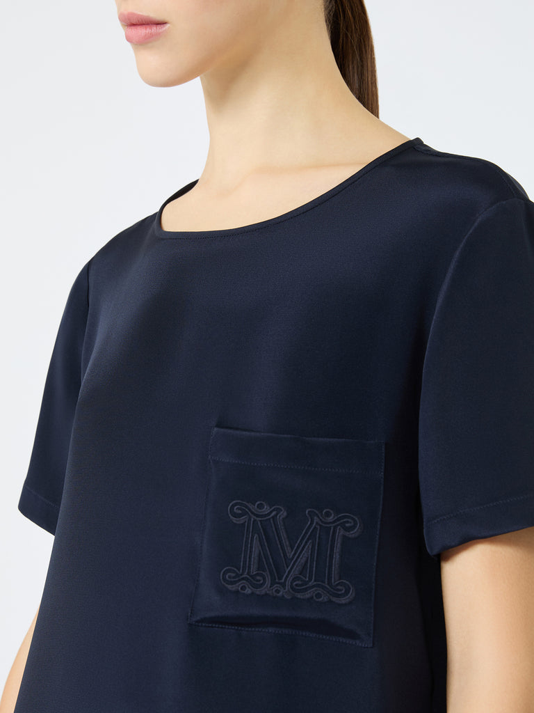 max mara printed silk crepe de chine blouse