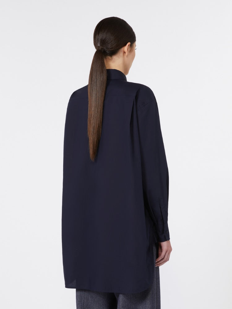 Asymmetrical cotton cloth shirt