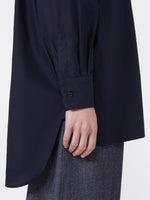 Asymmetrical cotton cloth shirt