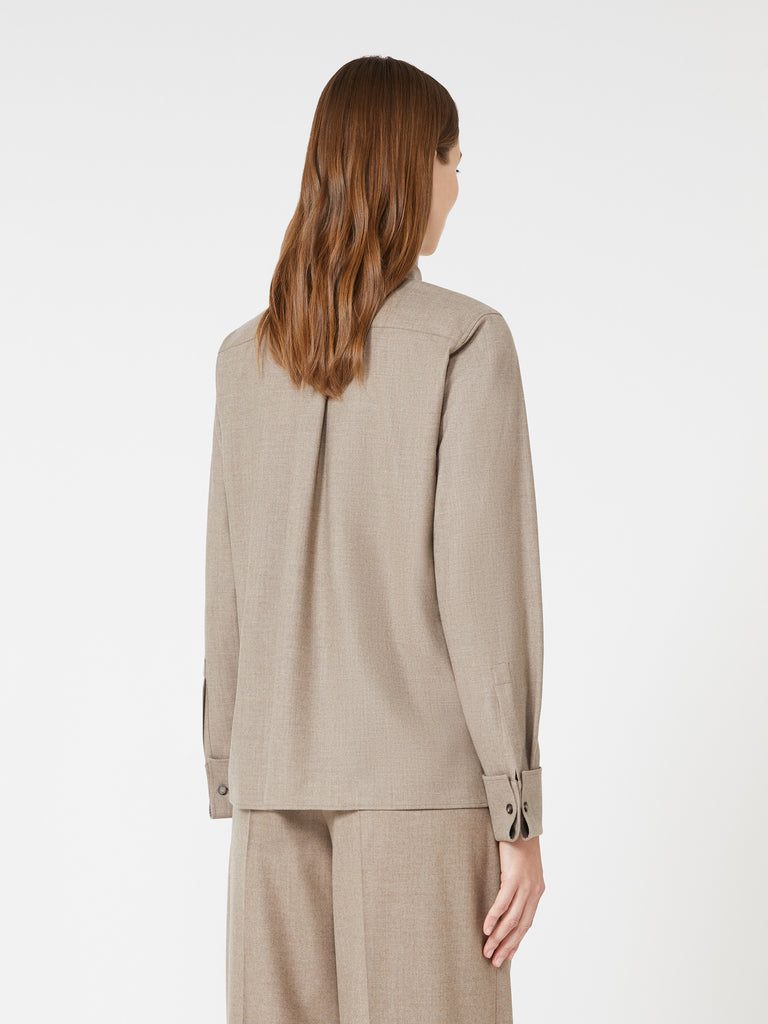 Cashmere foulé shirt