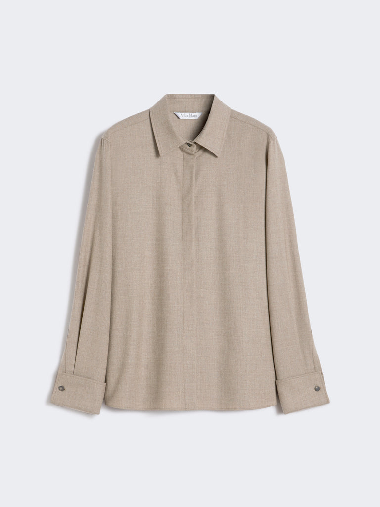 Cashmere foulé shirt