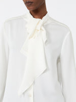 Max Mara Ruffled silk charmeuse shirt for Women
