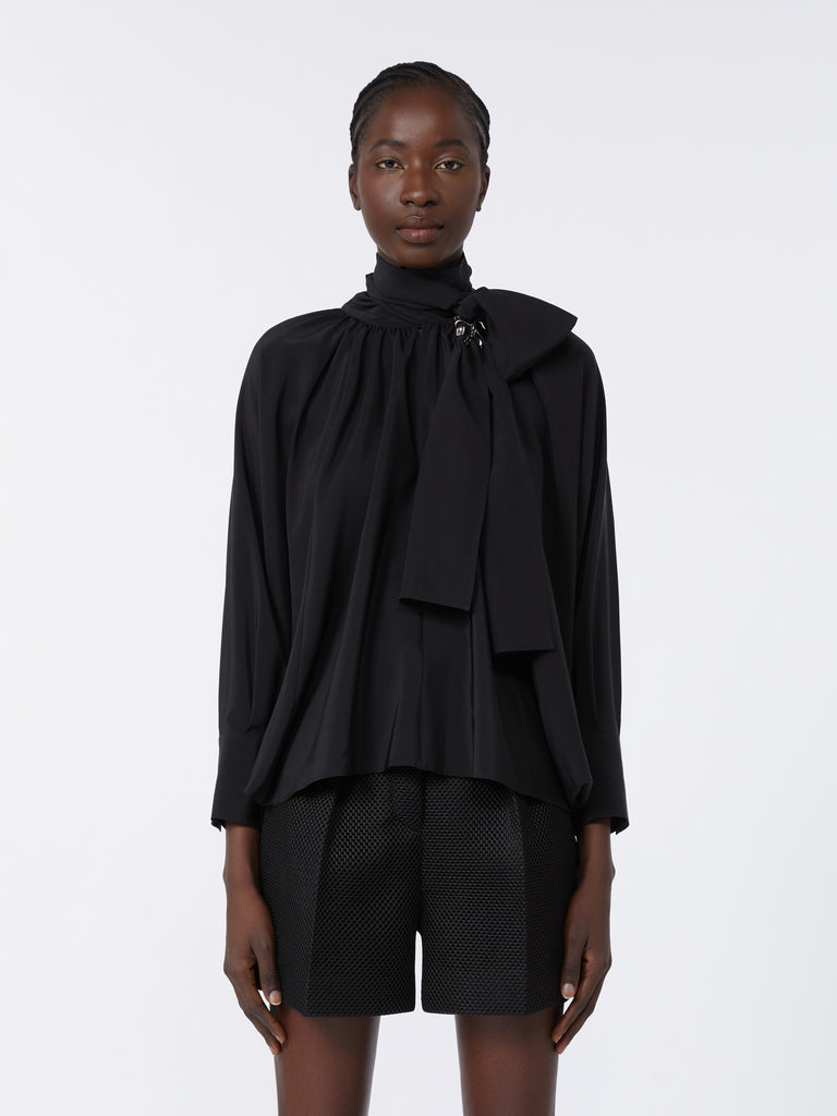 Loose, pure silk blouse