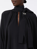 Loose, pure silk blouse