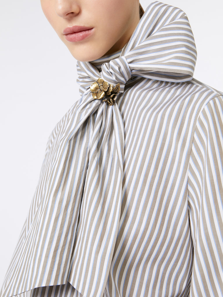 Striped cotton blouse