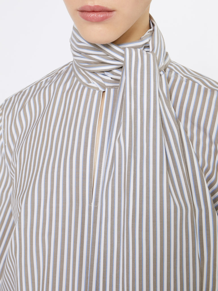Striped cotton blouse