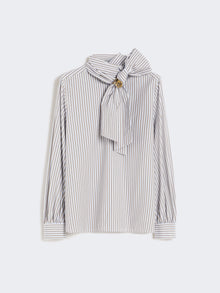 Striped cotton blouse