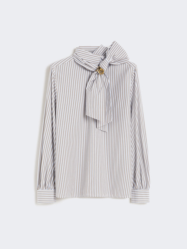 Striped cotton blouse