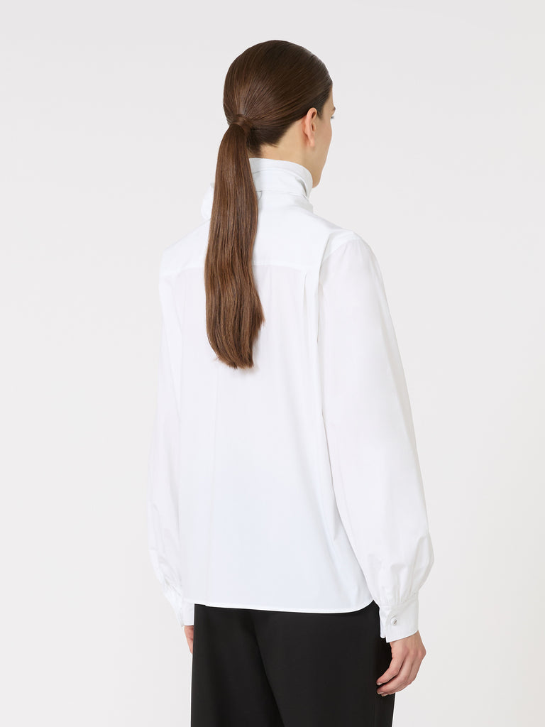 Stretch cotton blouse