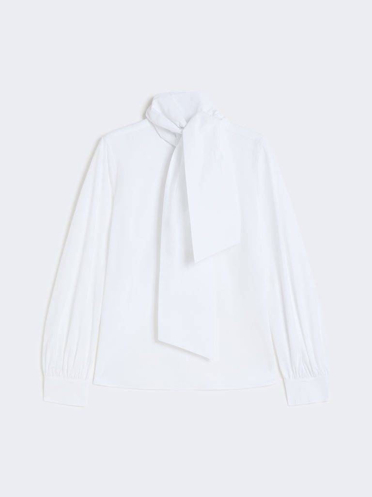 Stretch cotton blouse