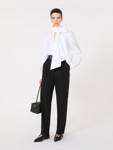 Stretch cotton blouse